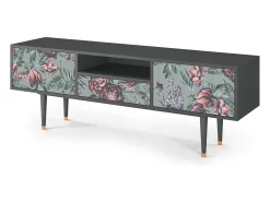 New Mueble de TV - 170х59х41 cm - T6 - Light Peonies, Antracite Cinza antracite
