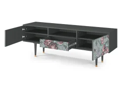 New Mueble de TV - 170х59х41 cm - T6 - Light Peonies, Antracite Cinza antracite