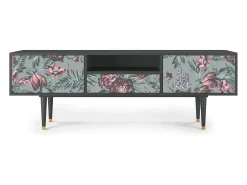 New Mueble de TV - 170х59х41 cm - T6 - Light Peonies, Antracite Cinza antracite