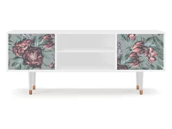Mueble de TV - 170х69х48 cm - T2 - Light Peonies, Branco^ Móvel De Tv