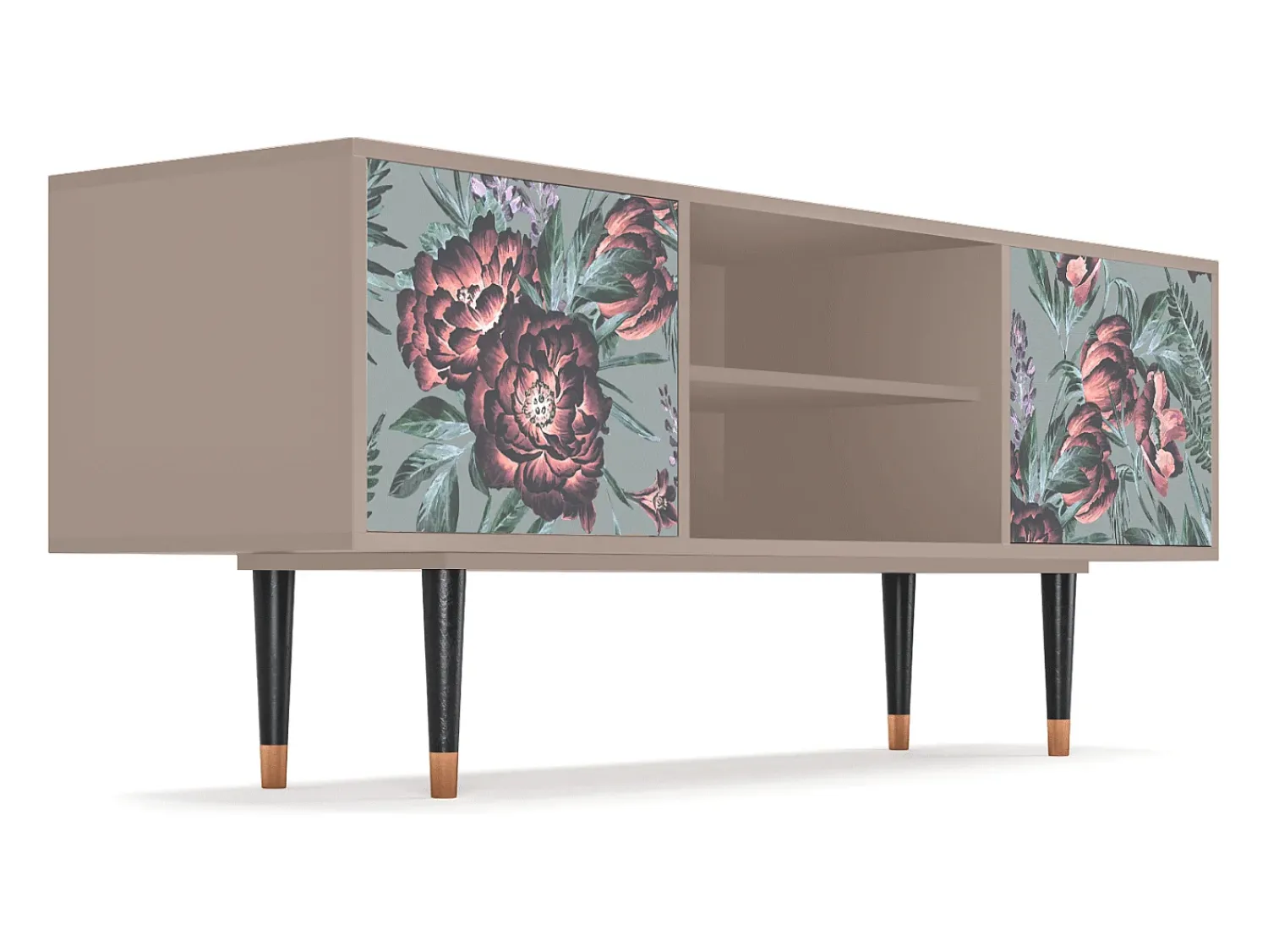 Mueble de TV - 170х69х48 cm - T2 - Light Peonies, Latte^ Móvel De Tv