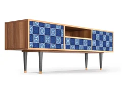 Móvel De Tv| Mueble de TV - 170х59х41 cm - T6 - Light Path, Nogueira Castanho