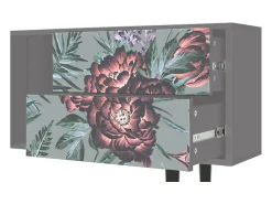 Mueble de TV - 170х69х48 cm - T1 - Light Peonies, Cinza^ Móvel De Tv