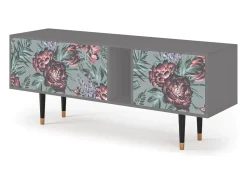 Mueble de TV - 170х69х48 cm - T1 - Light Peonies, Cinza^ Móvel De Tv