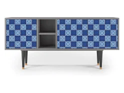 Online Mueble de TV - 150х69х41 cm - T5 - Light Path, Cinza Cinzento