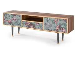 Online Mueble de TV - 170х59х41 cm - T6 - Light Peonies, Nogueira Castanho