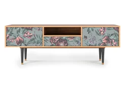 Online Mueble de TV - 170х59х41 cm - T6 - Light Peonies, Nogueira Castanho