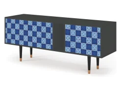 Móvel De Tv| Mueble de TV - 170х69х48 cm - T1 - Light Path, Antracite Cinza antracite