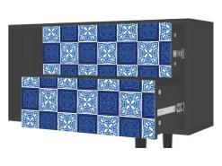 Móvel De Tv| Mueble de TV - 170х69х48 cm - T1 - Light Path, Antracite Cinza antracite