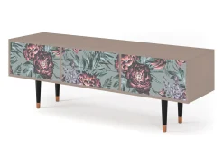 Móvel De Tv* Mueble de TV - 170х59х48 cm - T4 - Light Peonies, Latte Bege