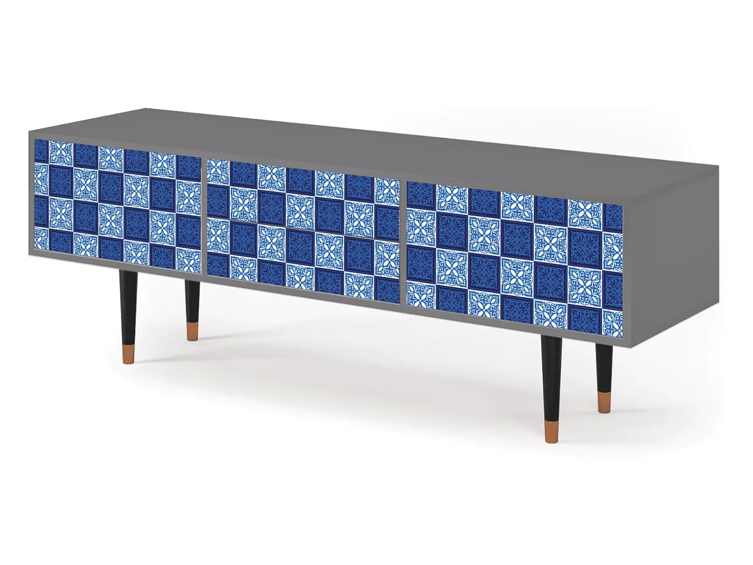 Discount Mueble de TV - 170х59х48 cm - T4 - Light Path, Cinza Cinzento