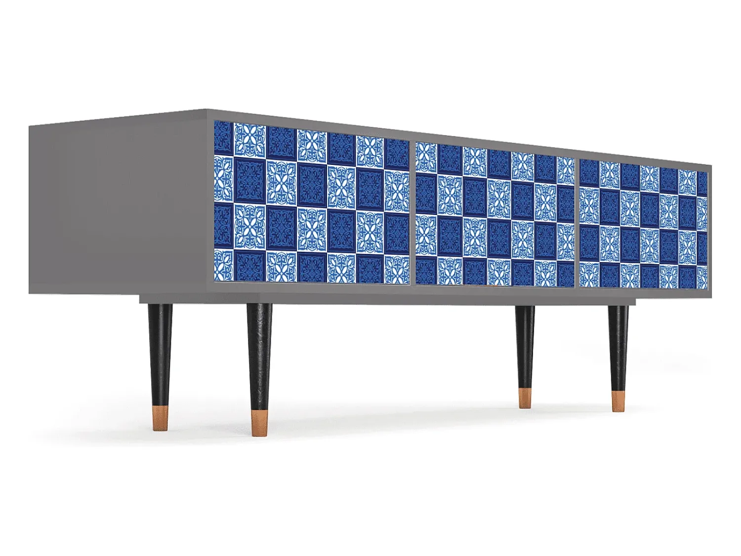 Discount Mueble de TV - 170х59х48 cm - T4 - Light Path, Cinza Cinzento