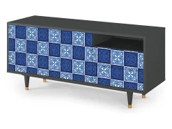 Móvel De Tv* Mueble de TV - 125х56х41 cm - T7 - Light Path, Antracite Cinza antracite