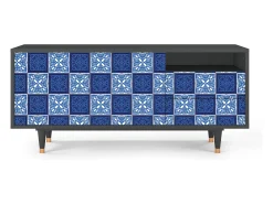Móvel De Tv* Mueble de TV - 125х56х41 cm - T7 - Light Path, Antracite Cinza antracite