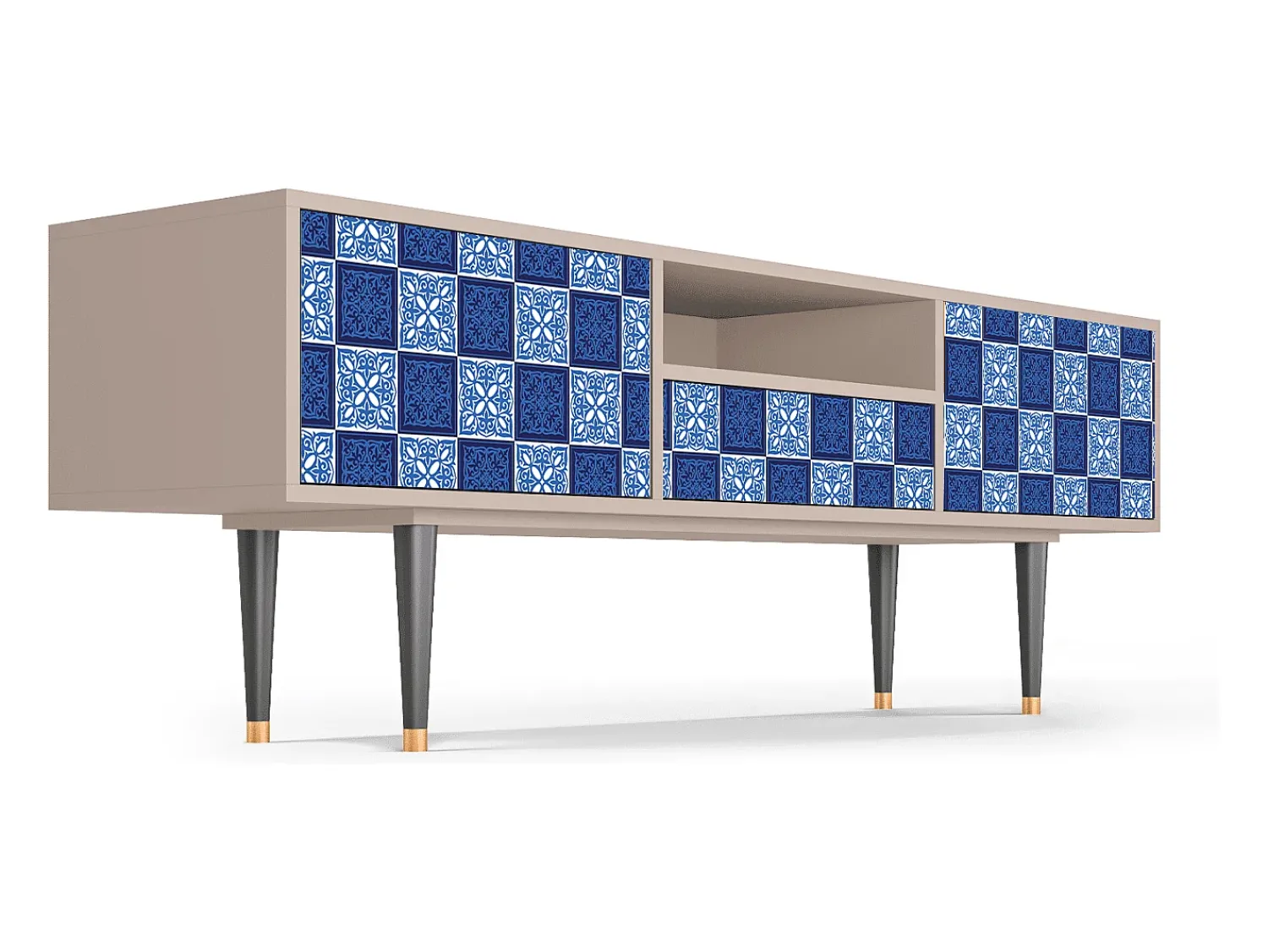 Móvel De Tv* Mueble de TV - 170х59х41 cm - T6 - Light Path, Latte Bege