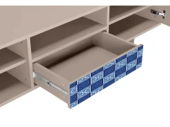 Móvel De Tv* Mueble de TV - 170х59х41 cm - T6 - Light Path, Latte Bege