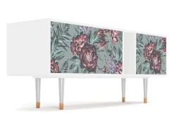 Best Mueble de TV - 170х69х48 cm - T1 - Light Peonies, Branco Bege
