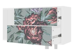 Best Mueble de TV - 170х69х48 cm - T1 - Light Peonies, Branco Bege