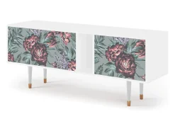 Best Mueble de TV - 170х69х48 cm - T1 - Light Peonies, Branco Bege