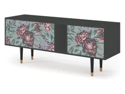 Móvel De Tv| Mueble de TV - 170х69х48 cm - T1 - Light Peonies, Antracite Cinza antracite