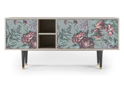 Mueble de TV - 150х69х41 cm - T5 - Light Peonies, Areia^ Móvel De Tv