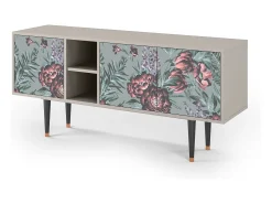 Mueble de TV - 150х69х41 cm - T5 - Light Peonies, Areia^ Móvel De Tv