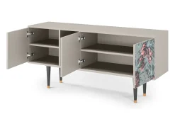 Mueble de TV - 150х69х41 cm - T5 - Light Peonies, Areia^ Móvel De Tv
