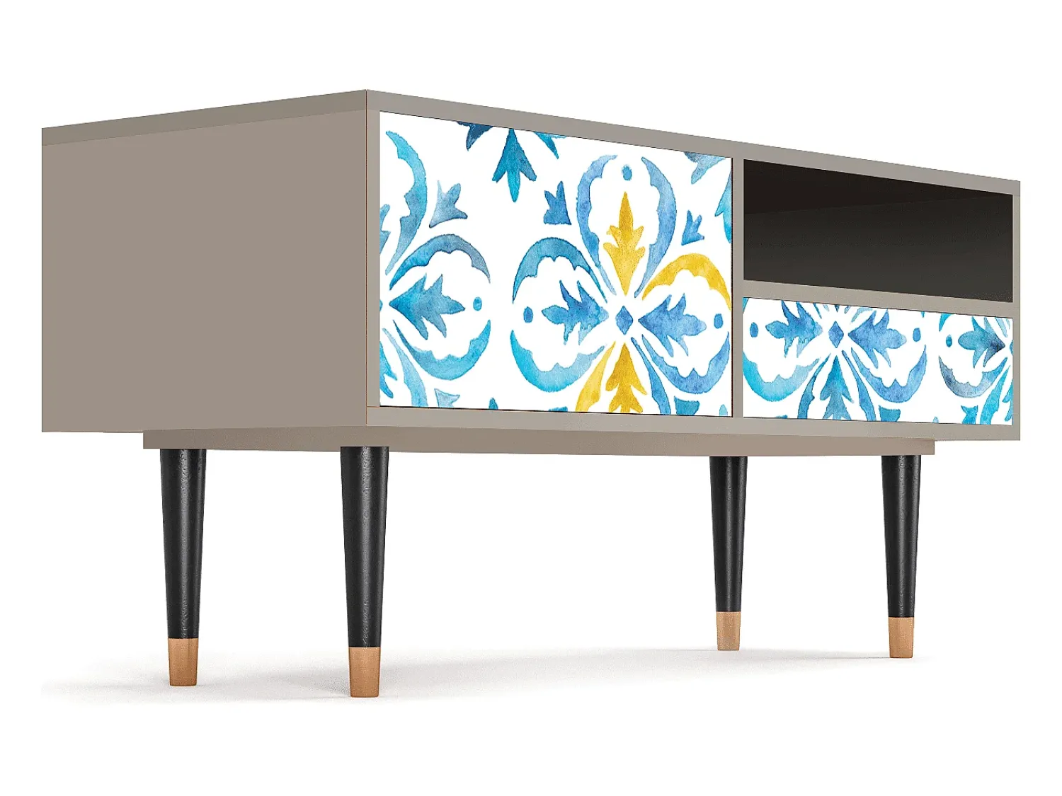Mueble de TV - 115х59х48 cm - T3 - Lisbon Flover, Areia^ Móvel De Tv