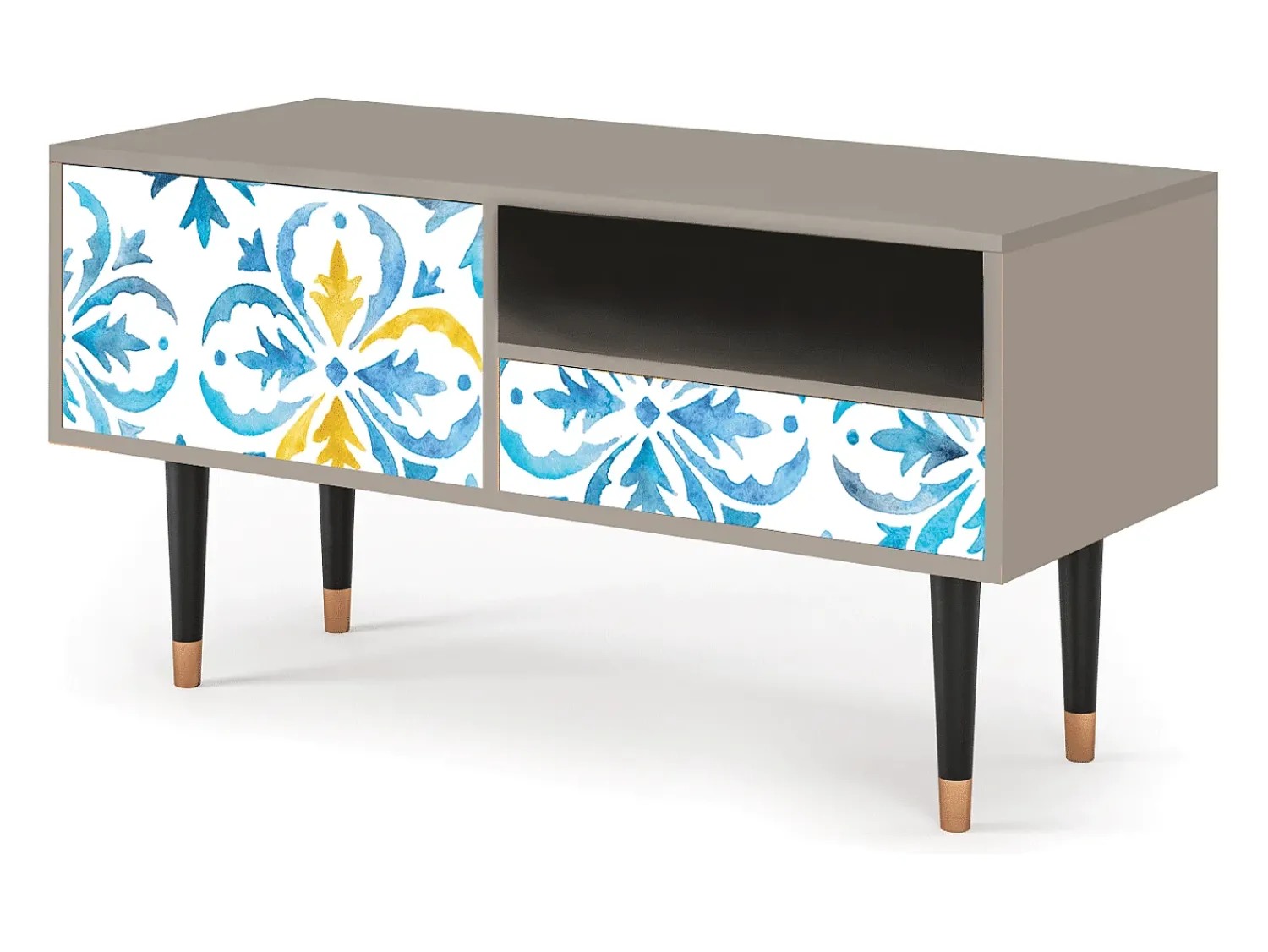 Mueble de TV - 115х59х48 cm - T3 - Lisbon Flover, Areia^ Móvel De Tv