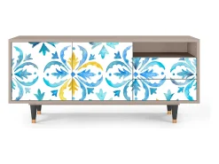 Móvel De Tv| Mueble de TV - 125х56х41 cm - T7 - Lisbon Flover, Latte Bege