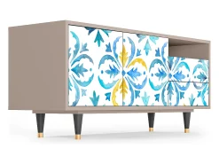 Móvel De Tv| Mueble de TV - 125х56х41 cm - T7 - Lisbon Flover, Latte Bege