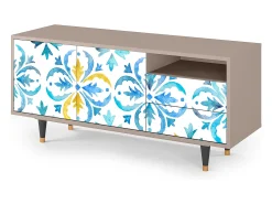 Móvel De Tv| Mueble de TV - 125х56х41 cm - T7 - Lisbon Flover, Latte Bege
