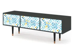 Móvel De Tv* Mueble de TV - 170х59х48 cm - T4 - Lisbon Flover, Antracite Cinza antracite