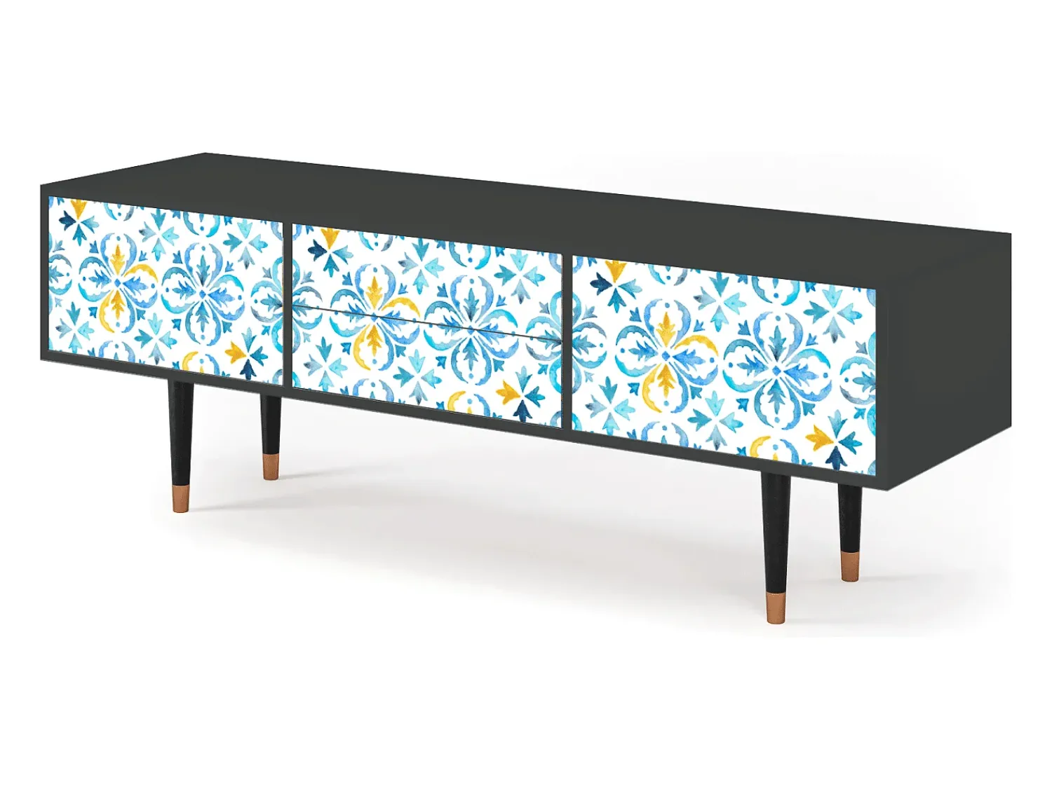 Móvel De Tv* Mueble de TV - 170х59х48 cm - T4 - Lisbon Flover, Antracite Cinza antracite
