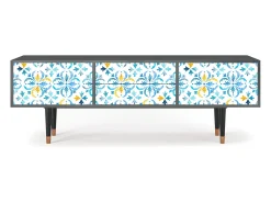Móvel De Tv* Mueble de TV - 170х59х48 cm - T4 - Lisbon Flover, Antracite Cinza antracite