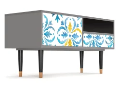 Mueble de TV - 115х59х48 cm - T3 - Lisbon Flover, Cinza^ Móvel De Tv