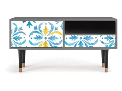 Mueble de TV - 115х59х48 cm - T3 - Lisbon Flover, Cinza^ Móvel De Tv