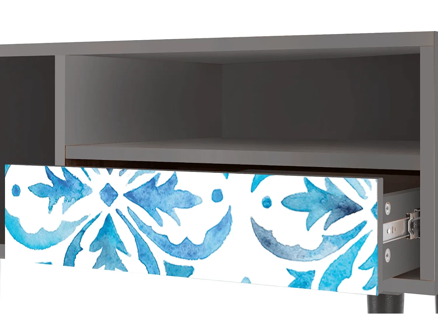 Mueble de TV - 115х59х48 cm - T3 - Lisbon Flover, Cinza^ Móvel De Tv