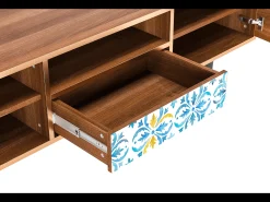Mueble de TV - 170х59х41 cm - T6 - Lisbon Flover, Nogueira^ Móvel De Tv