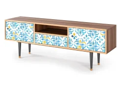 Mueble de TV - 170х59х41 cm - T6 - Lisbon Flover, Nogueira^ Móvel De Tv