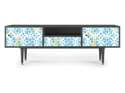 Mueble de TV - 170х59х41 cm - T6 - Lisbon Flover, Antracite Cinza antracite