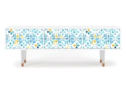 Móvel De Tv* Mueble de TV - 170х59х48 cm - T4 - Lisbon Flover, Branco Bege