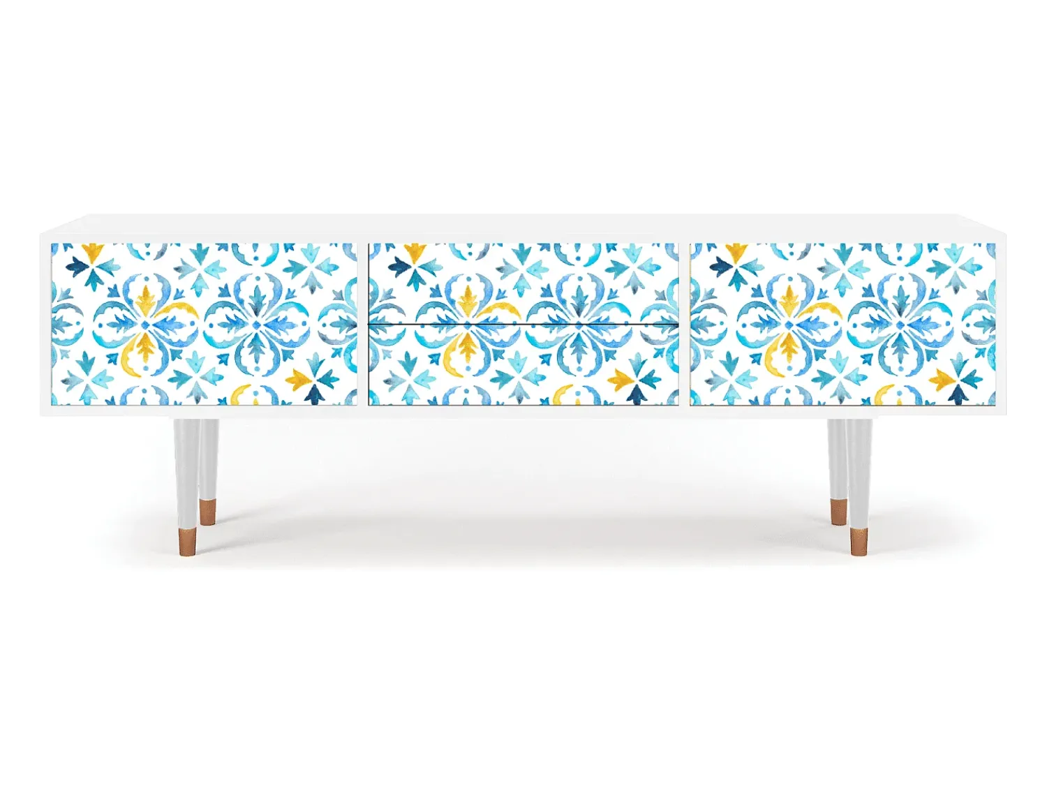 Móvel De Tv* Mueble de TV - 170х59х48 cm - T4 - Lisbon Flover, Branco Bege