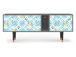 Mueble de TV - 170х69х48 cm - T1 - Lisbon Flover, Cinza^ Móvel De Tv
