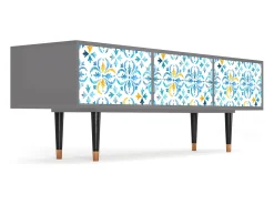 Móvel De Tv| Mueble de TV - 170х59х48 cm - T4 - Lisbon Flover, Cinza Cinzento