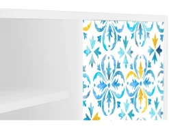 Móvel De Tv* Mueble de TV - 170х69х48 cm - T2 - Lisbon Flover, Branco Bege
