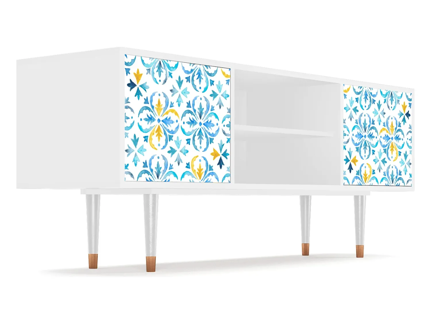 Móvel De Tv* Mueble de TV - 170х69х48 cm - T2 - Lisbon Flover, Branco Bege