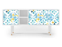 Online Mueble de TV - 150х69х41 cm - T5 - Lisbon Flover, Branco Bege