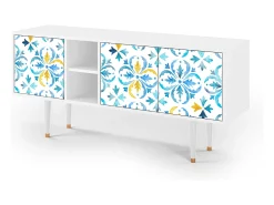 Online Mueble de TV - 150х69х41 cm - T5 - Lisbon Flover, Branco Bege