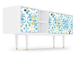 Online Mueble de TV - 150х69х41 cm - T5 - Lisbon Flover, Branco Bege